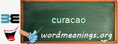 WordMeaning blackboard for curacao